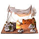 Arabic tent for Neapolitan nativity scene 14 cm with light 25x35x30 cm s1