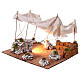 Arabic tent for Neapolitan nativity scene 14 cm with light 25x35x30 cm s2