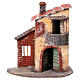 Casa assortita sughero legno presepe napoletano 10 cm 30x25x15 cm s5