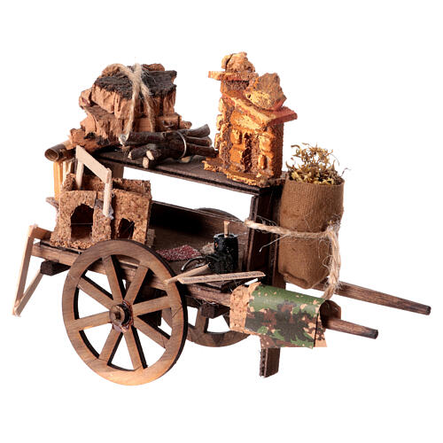 Cart of the cribs maker for 12-13 cm Neapolitan Nativity Scene, 15x20x10 cm 1