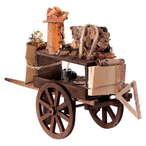 Cart of the cribs maker for 12-13 cm Neapolitan Nativity Scene, 15x20x10 cm 4