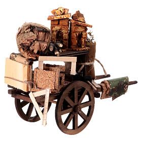 Wóz szopkarza, 15x20x10 cm, szopka neapolitańska 12-13 cm