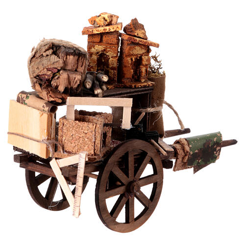 Wóz szopkarza, 15x20x10 cm, szopka neapolitańska 12-13 cm 2