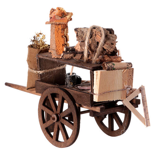 Wóz szopkarza, 15x20x10 cm, szopka neapolitańska 12-13 cm 4
