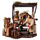 Presepista con scenetta con bimbo presepe napoletano 10 cm s1