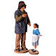 Grandfather scolding granddaughter Neapolitan nativity scene 30 cm handcrafted s3