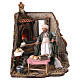 Baker with cork oven moving Neapolitan nativity scene corner 24 cm s4