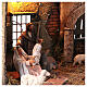 Nativity stable setting 30x40x30 cm Neapolitan nativity scene figurines 13 cm s2