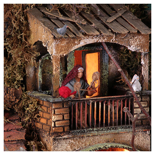 Nativity Scene in a Christmas tree, 120x90x70 cm, for 10 cm Neapolitan Nativity Scene 7