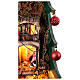 Belén árbol de Navidad con bolas 120x90x70 cm belén 10 cm napolitano s9