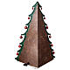 Belén árbol de Navidad con bolas 120x90x70 cm belén 10 cm napolitano s10
