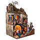 Village with double stairs for 13 cm Neapolitan Nativity Scene, 75x50x40 cm s5