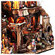 Ambientazione 110x80x60 cm borgo presepe napoletano Natività statuine 13 cm s10