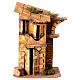 Maison crèche 8 cm avec arche Naples 25x15x10 cm bois liège s1