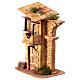 Maison crèche 8 cm avec arche Naples 25x15x10 cm bois liège s2