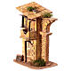 House with arch nativity scene 8 cm Naples 25x15x10 cm cork wood s2