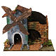 Mulino Presepe Napoletano casa grigia 8 cm 15x20x15 cm s1