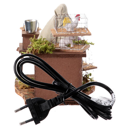 Vendedora de ovo em movimento presépio napolitano 12 cm 10x20x10 cm 7