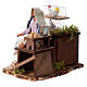 Vendedora de ovo em movimento presépio napolitano 12 cm 10x20x10 cm s3