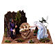 Holy Family Neapolitan nativity scene setting animated 8 cm 10x20x20 cm s1