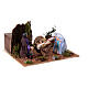 Holy Family Neapolitan nativity scene setting animated 8 cm 10x20x20 cm s6
