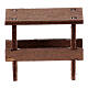 Wooden bench for 10 cm Neapolitan Nativity Scene, 5x5x3 cm s2