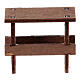 Neapolitan nativity scene wooden bench 10 cm 5x5x3 cm s2