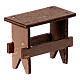 Neapolitan nativity scene wooden bench 10 cm 5x5x3 cm s6