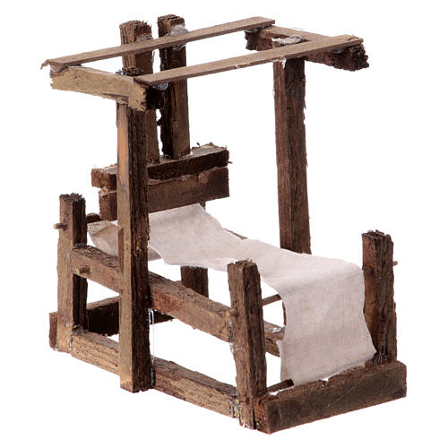 Webstuhl, neapolitanische Krippe, für 10–12 cm Krippe – 10 × 5 × 10 cm 5
