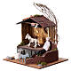 Oil mill with Neapolitan nativity scene house 8 cm 20x20x20 cm s4