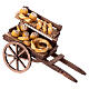 Cart with bread for 10-12 cm Neapolitan Nativity Scene, 10x5x15 cm s2