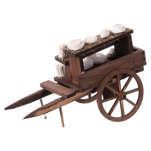 Neapolitan nativity cheese wagon 10-12 cm 10x5x15 cm 5