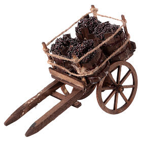 Carro uva presepe napoletano 10-12 cm 10x5x15 cm