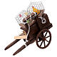 Carro galline presepe napoletano 10-12 cm 10x5x15 cm s5