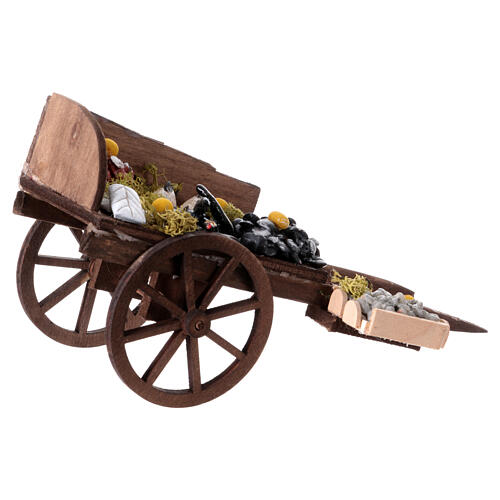 Fish-wagon for 10-12 Neapolitan Nativity Scene, 10x5x15 cm 8