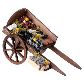 Carro pesce presepe napoletano 10-12 cm 10x5x15 cm