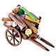 Cart with carpets for 10-12 cm Neapolitan Nativity Scene, 10x5x15 cm s2