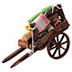 Cart with carpets for 10-12 cm Neapolitan Nativity Scene, 10x5x15 cm s5