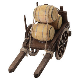 Carro botti presepe napoletano 10-12 cm 10x5x15 cm