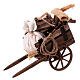 Cart with different objects for 10-12 cm Neapolitan Nativity Scene, 10x5x15 cm s1