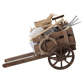 Carro sacco presepe napoletano 10x5x15 cm