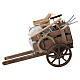Neapolitan nativity scene wagon 10x5x15 cm s1