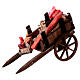 Meat wagon for Neapolitan nativity scene 10-12 cm 10x5x15 cm s5