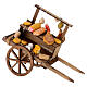 Meat and cheese cart for 10-12 cm Neapolitan Nativity Scene, 10x5x15 cm s1