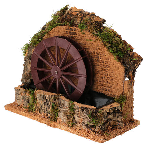 Młyn wodny do szopki neapolitańskiej 10-12 cm, 20x25x15cm 3
