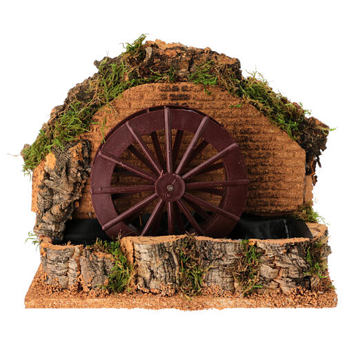 Moinho de água cenário presépio napolitano 10-12 cm 20x25x15 cm 1