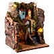 Neapolitan nativity scene setting four houses stairs 6-8 cm 25x20x20 cm s6