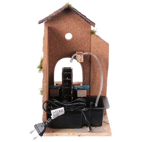 Ambientación molino de agua arco belén napolitano 10-12 cm 30x20x25 cm 8