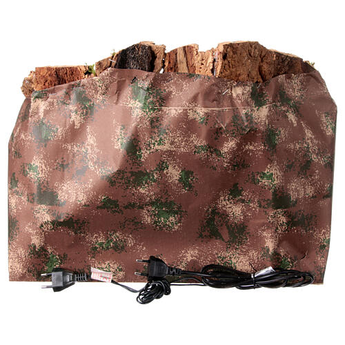 Pueblo belén molino de viento belén napolitano 8-10 cm 30x40x28 cm 5