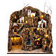 Village with waterfall for Neapolitan Nativity Scene of 10-12 cm, 50x50x40 cm s1